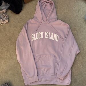 Pink Block Island Hoodie